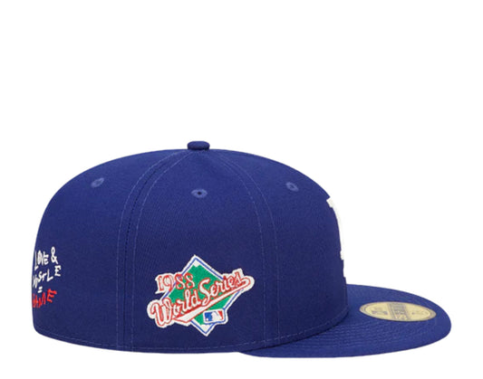 Los Angeles MLB Team Heart Blue 59FIFTY 𝙁𝙞𝙩𝙩𝙚𝙙 𝘾𝙖𝙥