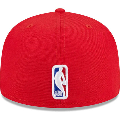 NEW ERA FLAT BRIM 59FIFTY DRAFT EDITION 2023 CHICAGO BULLS NBA RED FITTED CAP